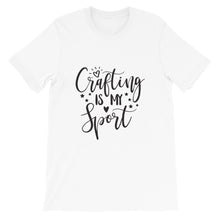 Crafting Is My Sport, Crafters Shirt, Wreath Unisex Tee, Short-Sleeve Unisex T-Shirt
