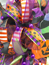 Halloween Pumpkin Wreath, Halloween Door Decor, Halloween Party, Happy Halloween