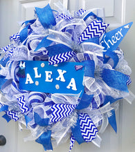 Cheerleader School Spirit Deco Mesh Wreath, Cheer Squad Decor