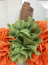 Pumpkin Fall Burlap Wreath, Fall Front Porch Decor, Halloween Front Door Wreath