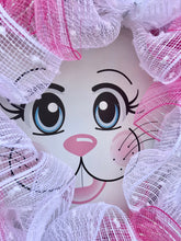 Easter Bunny Wreath, Rabbit Face, Bunny Ears Decor