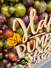 Fall Wall Decor, Happy Pumpkin Spice Season, 9x9 Shadow Box for side table or foyer, Mantle decor