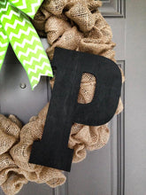 Custom Burlap Monogram Wreath, Rustic Wreath, Initial Wreath, Burlap Wreath