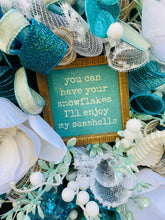 Beach Winter Wreath, Coastal Christmas Wreath, Seashell Holiday Decor, Nautical Front Door Wreath