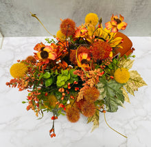 Fall Truck Flower Arrangement, Vintage Truck Table Centerpiece