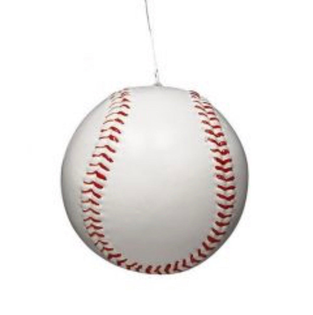 Baseball Ornament, Baseball Wreath, Plastic Baseball Attachment, Sports Wreath, Wreath Supplies, Baseball Party Supplies
