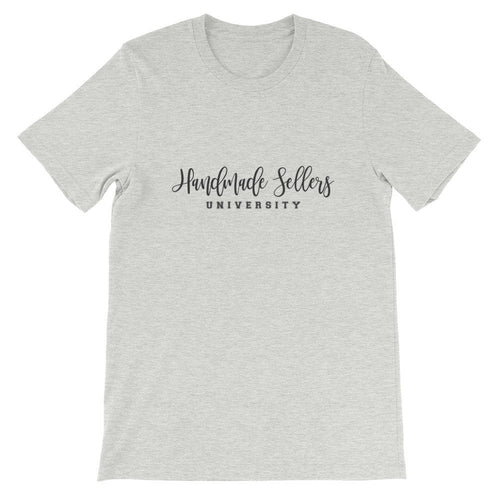 Handmade Sellers University Tee, BeautifulMesh Shirt, Wreath t-shirt, Crafters shirt, Short-Sleeve Unisex T-Shirt