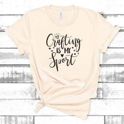 Crafting Is My Sport, Crafters Shirt, Wreath Unisex Tee, Short-Sleeve Unisex T-Shirt