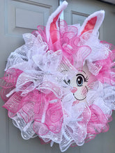Easter Bunny Wreath, Rabbit Face, Bunny Ears Decor