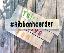 Ribbon Rulers Set of 4, Ribbon Measuring Sticks, Craft Supplies, Ribbon Tools, 2.5” wide boards