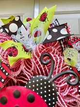 Ladybug Wreath for Front Door, Spring or Summer Front Porch