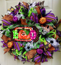 Halloween Wreath Front Door Decor, Halloween Party Decoration, Outdoor Front Porch